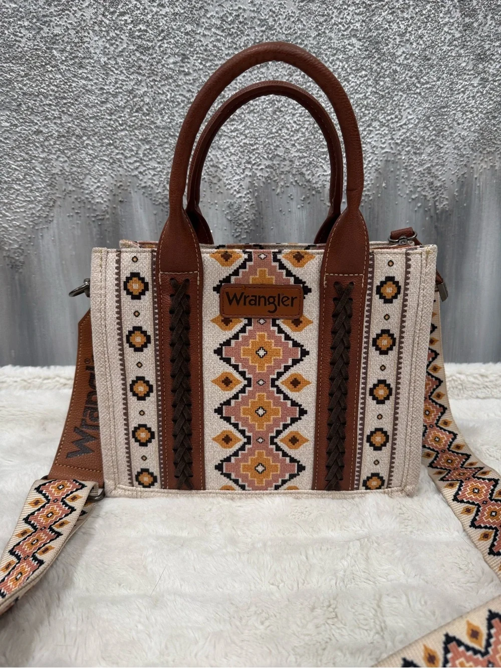 Wrangler Southwestern Crossbody Tote - Picture 2 of 7